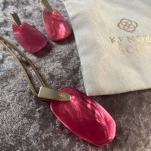Kendra Scott- Matching necklace and earrings